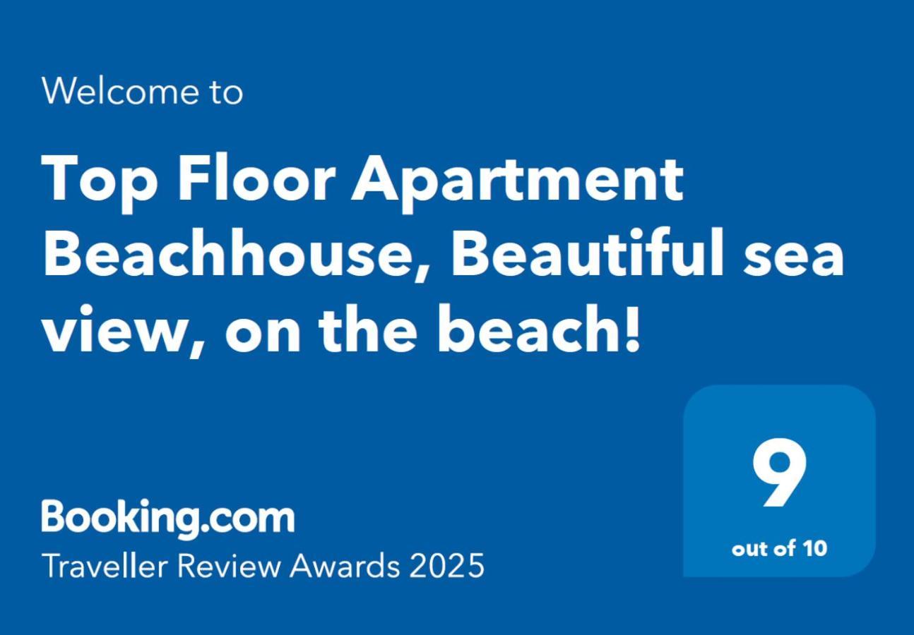 Top Floor Apartment Beachhouse, Beautiful Sea View, On The Beach! 카르타헤나 외부 사진